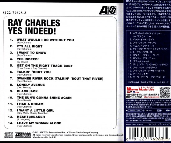 Ray Charles: Yes Indeed! [CD]