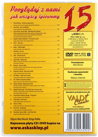 Pooglądaj z nami jak wszyscy śpiewamy 15 [DVD] 