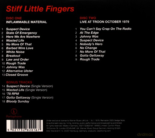 Stiff Little Fingers: Inflammable Material [2CD]