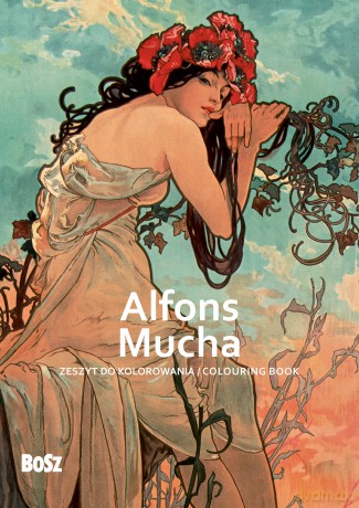 Alfons Mucha. Zeszyt do kolorowania - Edyta Niemiec-Szywała [KSIĄŻKA]