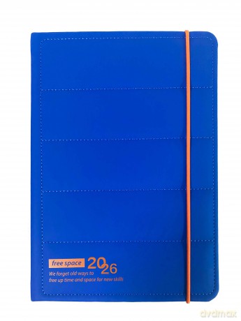 Kalendarz 2026 A5 LUX north face dzienny V1 niebieski K-A5D NF [KALENDARZ]