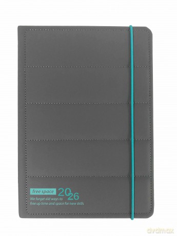 Kalendarz 2026 A5 LUX north face dzienny V3 szary K-A5D NF [KALENDARZ]