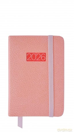 Kalendarz 2026 LUX tygodniowy różowy V6 KK-1L [KALENDARZ]