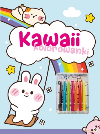 Kawaii kolorowanki. Niebieska [KSIĄŻKA]