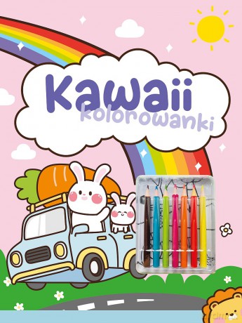 Kawaii kolorowanki. Różowa [KSIĄŻKA]