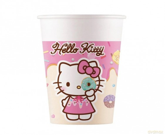 Kubeczki papierowe Hello Kitty and Kuromi 200ml 8szt.