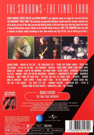 The Shadows: The Final Tour [DVD]