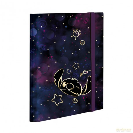 Teczka A4 z gumką Disney Gold Stitch