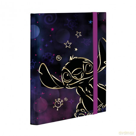 Teczka A5 z gumką Disney Gold Stitch