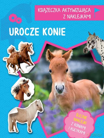 Urocze konie. Książeczka aktywizująca z naklejkami [KSIĄŻKA]