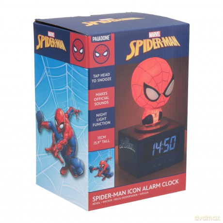 Marvel Spider-man alarm (wysokość: 15 cm) / Marvel Spider-man Icon Alarm Clock (high: 15 cm)