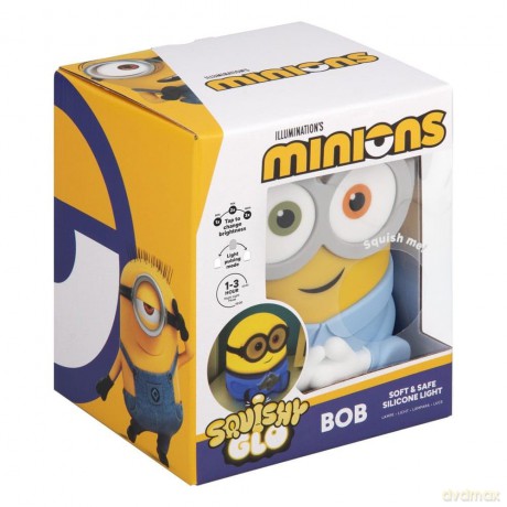 Minionki silikonowa lampka z akumulatorem - Bob (wysokość: 15 cm) / Minions SquishyGlo Silicone Light Rechargeable Bob (high: 15 cm)