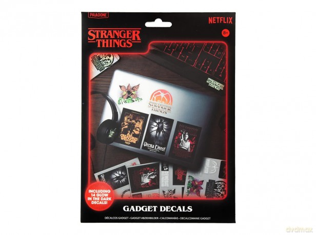 Stranger Things 5 zestaw naklejek świecących w ciemności (14 szt) / Stranger Things 5 Glow in the Dark Gadget Decals (14 pcs)