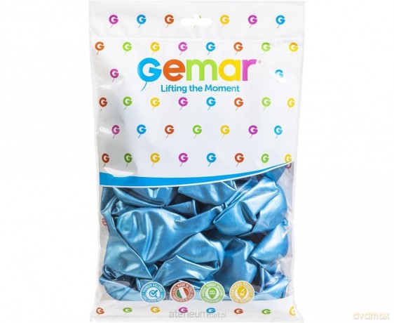 Balony shiny niebieskie 33cm 50szt