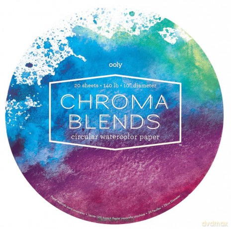 Blok do malowania akwarelami okrągły Chroma Blends