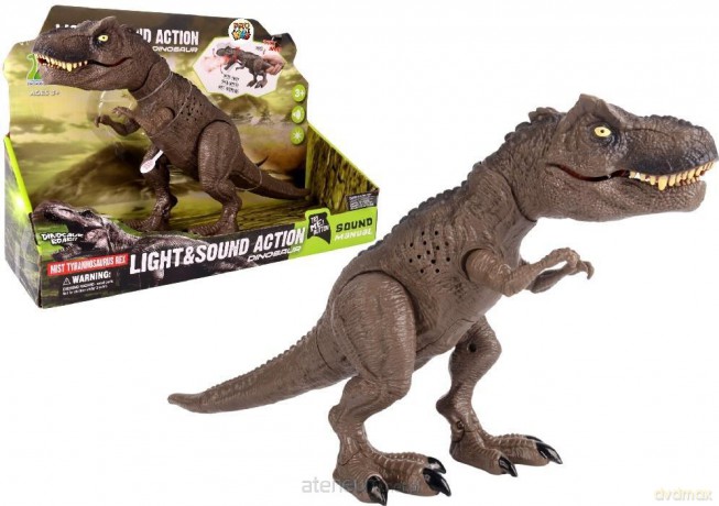 Dinozaur t-rex z mgiełką i dźwiękiem [FIGURKA]