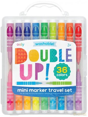 Flamastry mini podróżne Double up 36 kolorów