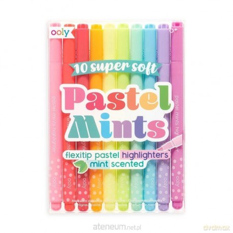 Flamastry pachnące pastelowe Pastel Mints 10kol