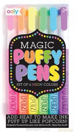 Flamastry z Efektem 3D Magicznie Puchnące 6szt