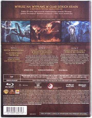 Hobbit: Pustkowie Smauga (wydanie rozszerzone) [3xBlu-Ray]