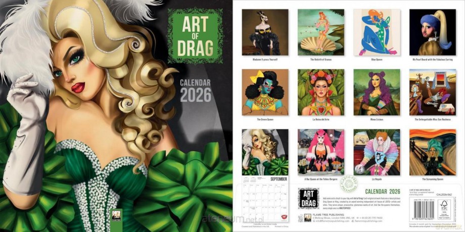 Kalendarz 2026 ścienny kwadrat Art of DRAG [KALENDARZ]
