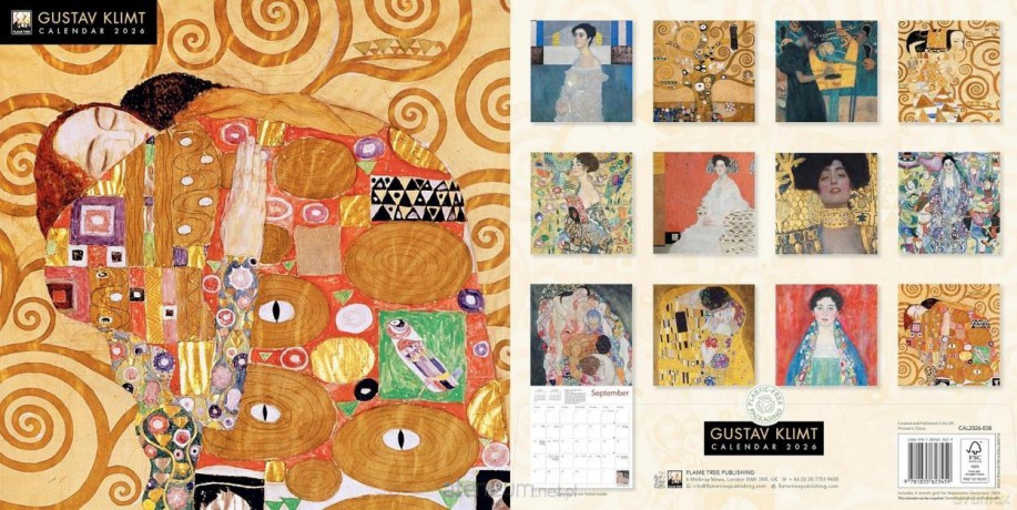 Kalendarz 2026 ścienny kwadrat Gustav Klimt [KALENDARZ]