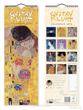 Kalendarz 2026 ścienny paskowy Gustav Klimt [KALENDARZ]