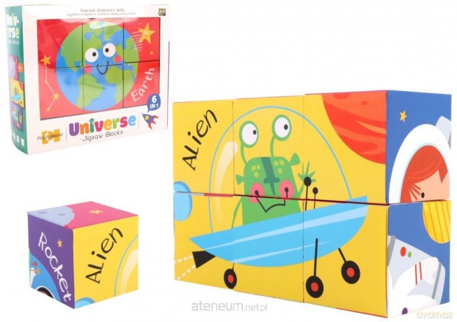 Klocki puzzle dla dzieci 6 el. MIX [KLOCKI]