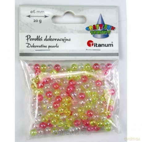 Koraliki plastikowe 6mm 20g