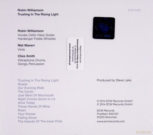 Robin Williamson: Trusting In The Rising Light [CD]