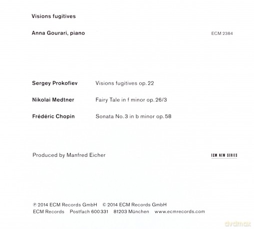 Anna Gourari: Visions Fugutatives [CD]