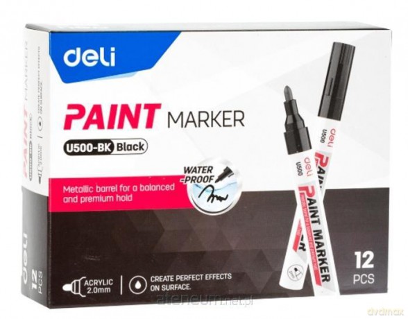 Marker olejowy 2mm czarny (12szt)