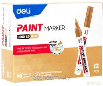 Marker olejowy 2mm złoty (12szt)