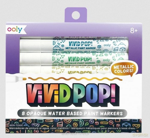 Markery Akrylowe Vivid Pop!! Metaliczne 8szt