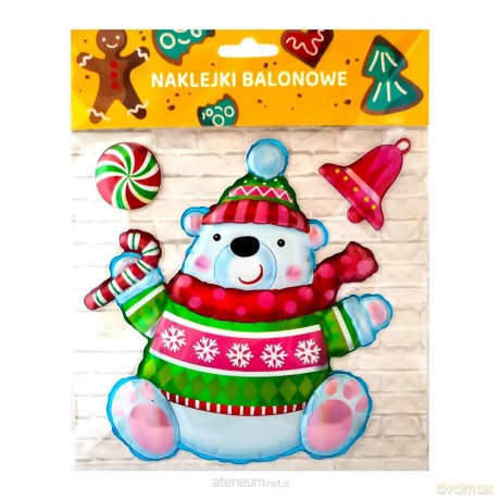 Naklejki balonowe miś