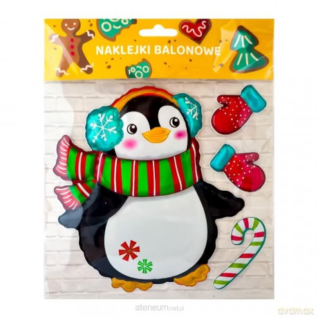 Naklejki balonowe pingwin