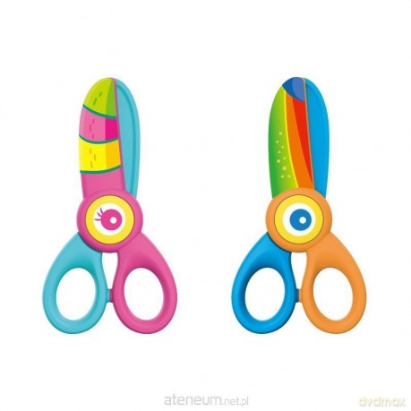 Nożyczki szkolne Kiddy-cut plastikowe MIX