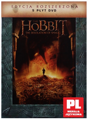 Hobbit: Pustkowie Smauga (wydanie rozszerzone) (okładka 3D) [5DVD] 