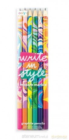 Ołówki stylowe Write in style Modern marble 6szt