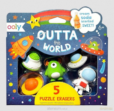 Pachnące Gumki Do Ścierania Kosmiczne Puzzle 5szt