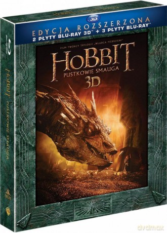 Hobbit: Pustkowie Smauga 3D (wydanie rozszerzone) [2xBlu-Ray 3D]+[3xBlu-Ray]