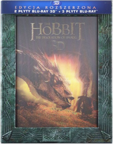 Hobbit: Pustkowie Smauga 3D (wydanie rozszerzone) [2xBlu-Ray 3D]+[3xBlu-Ray]