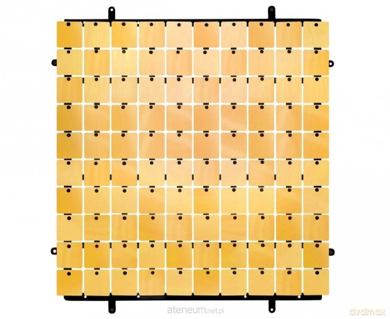 Panel dekoracyjny złoty 100 kwadratów 30x30cm