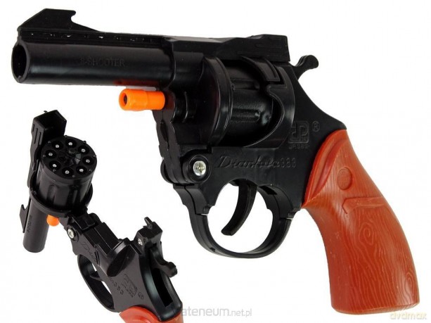 Pistolet na kapiszony rewolwer hukowy