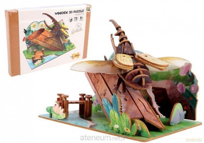 Puzzle 3D drewniane chrząszcz na drzewie