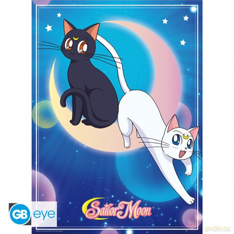 SAILOR MOON - Poster Chibi 52x38 - Luna & Artemis