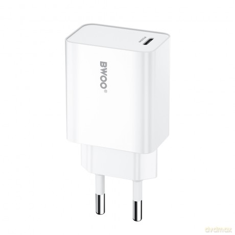 BWOO ładowarka sieciowa 20W CDA226 QC 1x USB-C biała