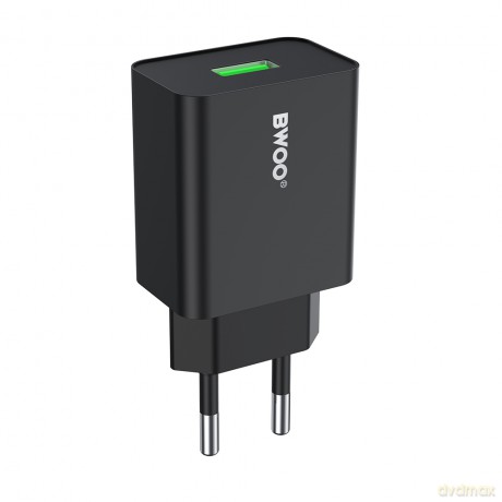 BWOO ładowarka sieciowa CDA249 USB 2,4A czarna