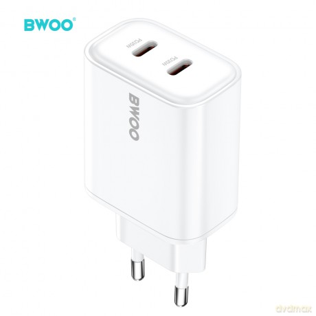 BWOO ładowarka sieciowa PD CDA206 USB-C 35W biały