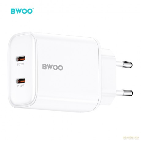 BWOO ładowarka sieciowa PD CDA206 USB-C 35W biały